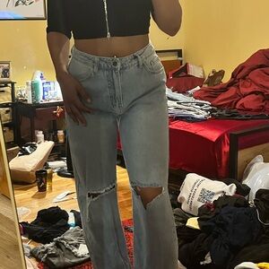 Never worn ripped jeans